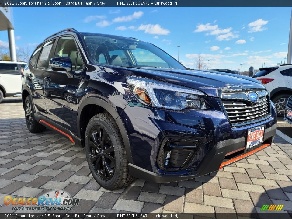 2021 Subaru Forester 2.5i Sport Dark Blue Pearl / Gray Photo #1