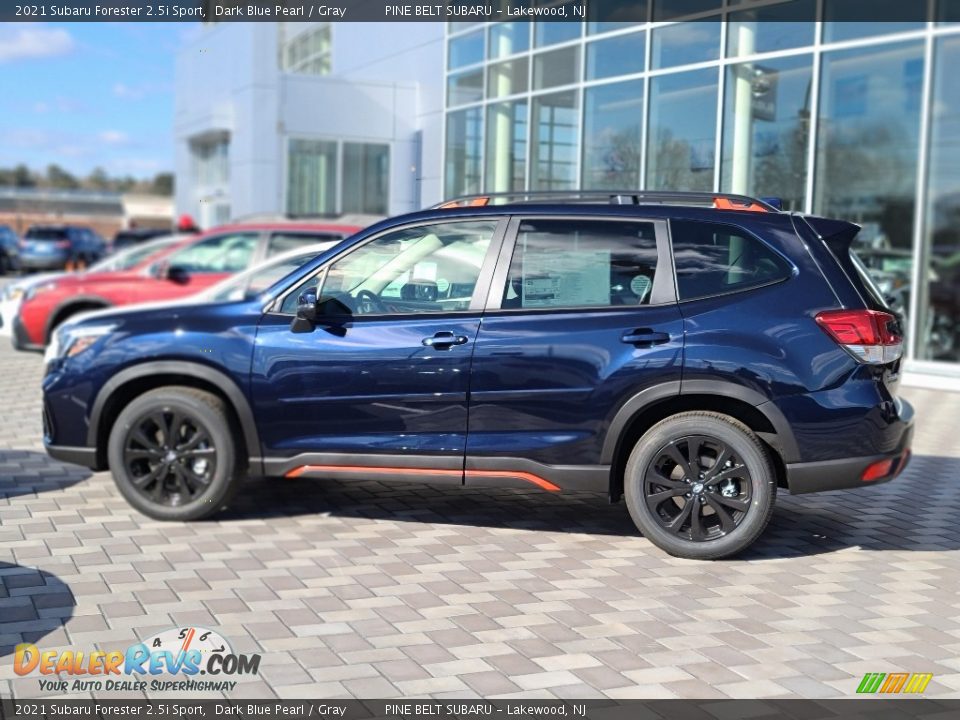 2021 Subaru Forester 2.5i Sport Dark Blue Pearl / Gray Photo #4