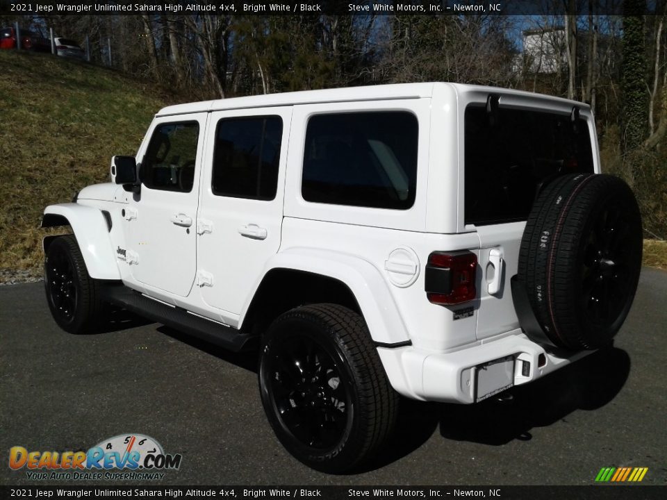 2021 Jeep Wrangler Unlimited Sahara High Altitude 4x4 Bright White / Black Photo #8