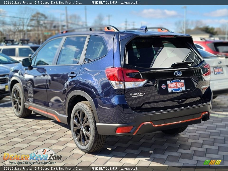 2021 Subaru Forester 2.5i Sport Dark Blue Pearl / Gray Photo #6