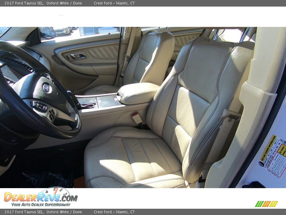 2017 Ford Taurus SEL Oxford White / Dune Photo #12