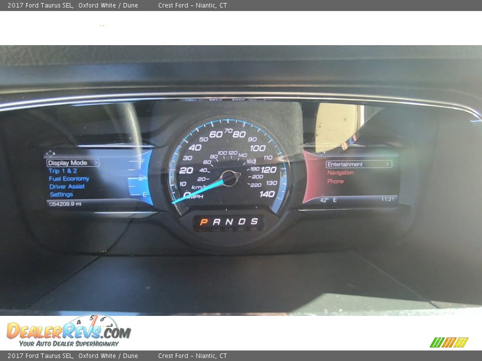 2017 Ford Taurus SEL Oxford White / Dune Photo #14