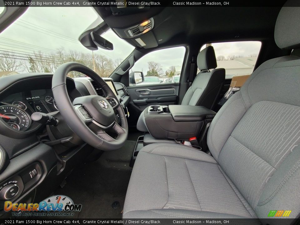 2021 Ram 1500 Big Horn Crew Cab 4x4 Granite Crystal Metallic / Diesel Gray/Black Photo #2