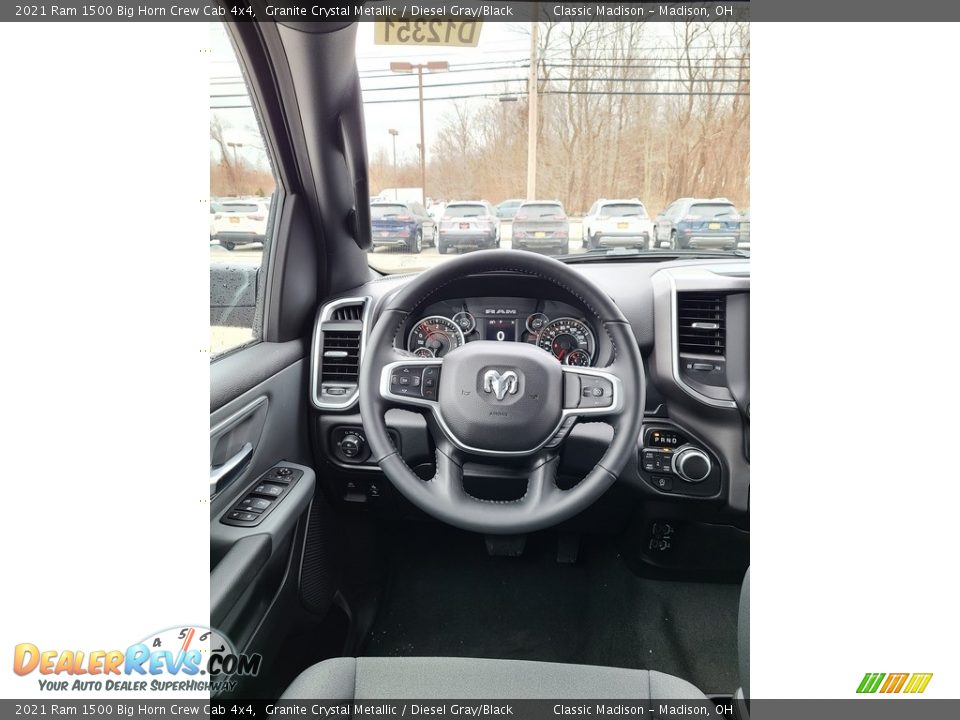 2021 Ram 1500 Big Horn Crew Cab 4x4 Granite Crystal Metallic / Diesel Gray/Black Photo #5