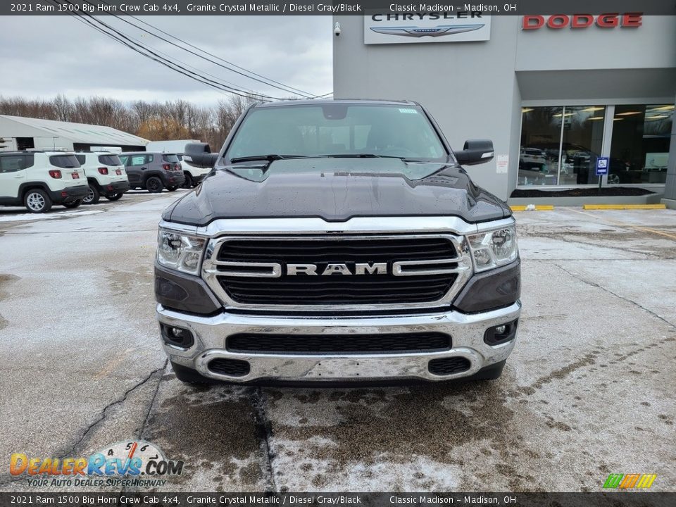 2021 Ram 1500 Big Horn Crew Cab 4x4 Granite Crystal Metallic / Diesel Gray/Black Photo #7