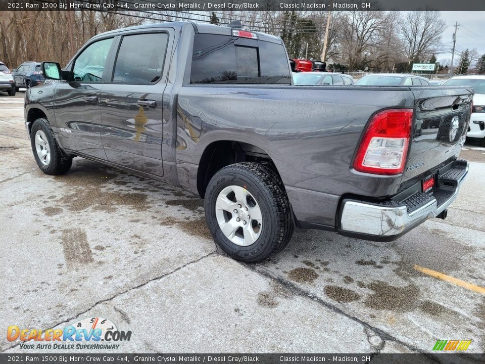 2021 Ram 1500 Big Horn Crew Cab 4x4 Granite Crystal Metallic / Diesel Gray/Black Photo #9