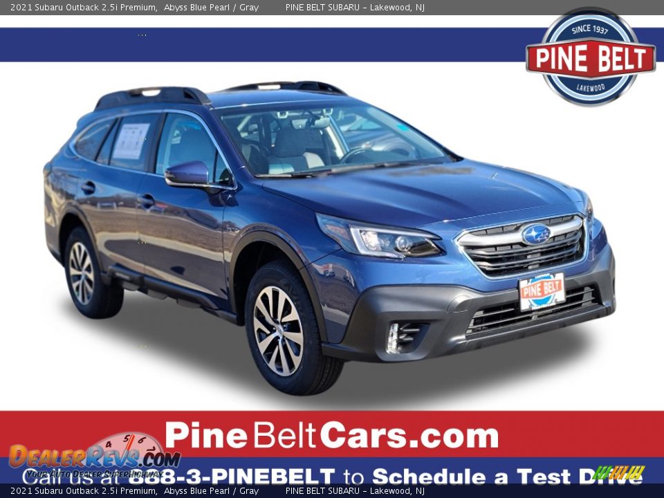 2021 Subaru Outback 2.5i Premium Abyss Blue Pearl / Gray Photo #1