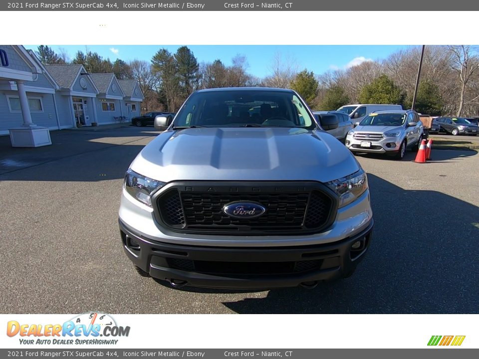 2021 Ford Ranger STX SuperCab 4x4 Iconic Silver Metallic / Ebony Photo #2