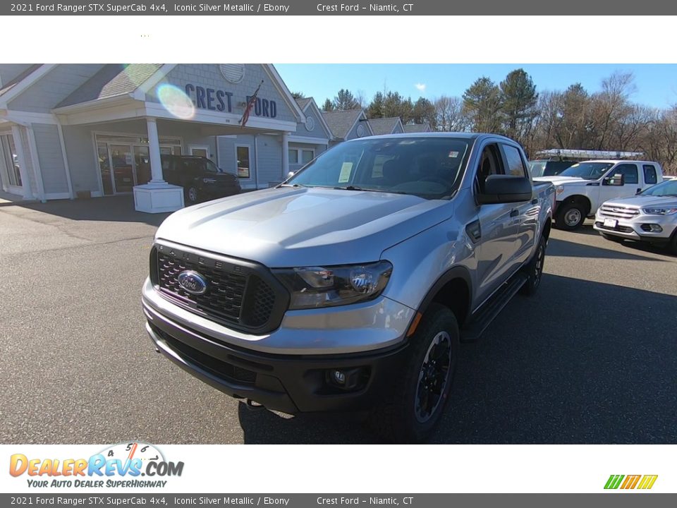 2021 Ford Ranger STX SuperCab 4x4 Iconic Silver Metallic / Ebony Photo #3