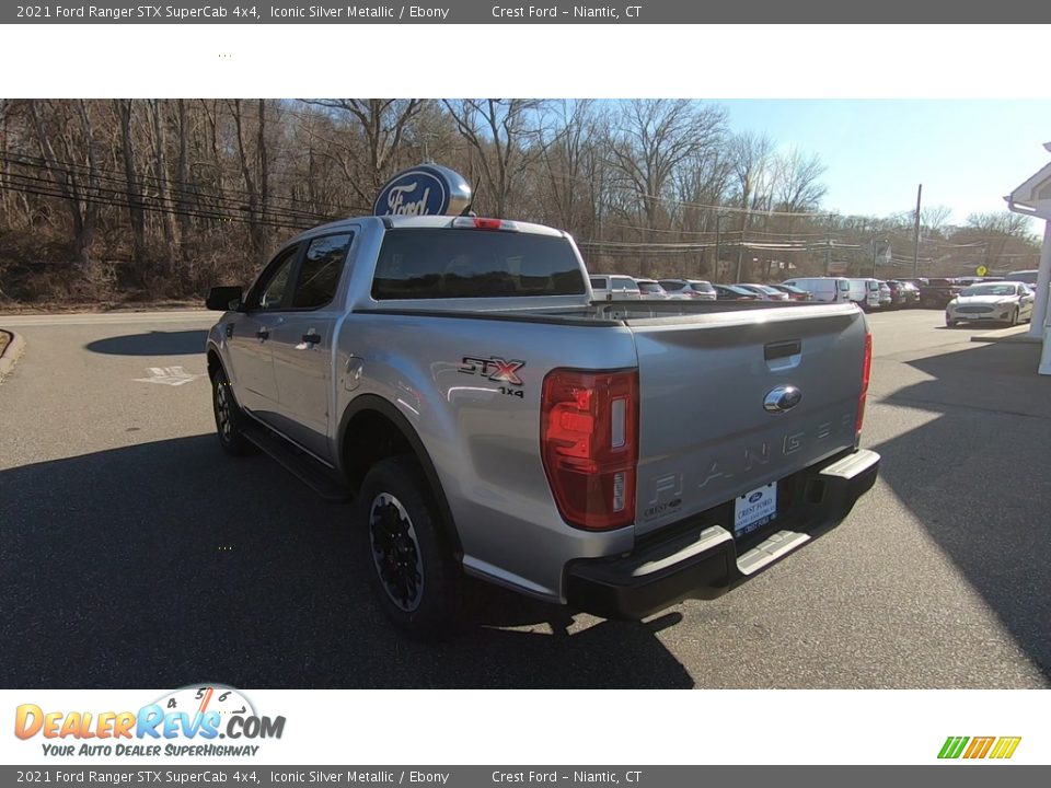 2021 Ford Ranger STX SuperCab 4x4 Iconic Silver Metallic / Ebony Photo #5