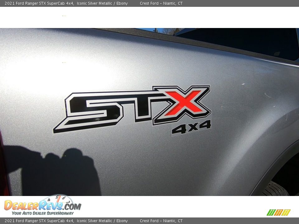 2021 Ford Ranger STX SuperCab 4x4 Iconic Silver Metallic / Ebony Photo #9