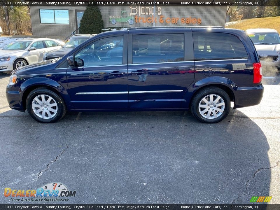 2013 Chrysler Town & Country Touring Crystal Blue Pearl / Dark Frost Beige/Medium Frost Beige Photo #1
