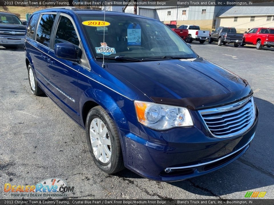 2013 Chrysler Town & Country Touring Crystal Blue Pearl / Dark Frost Beige/Medium Frost Beige Photo #4