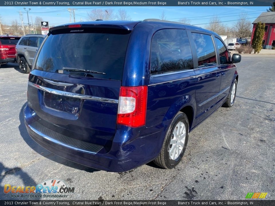 2013 Chrysler Town & Country Touring Crystal Blue Pearl / Dark Frost Beige/Medium Frost Beige Photo #6