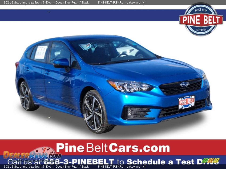 2021 Subaru Impreza Sport 5-Door Ocean Blue Pearl / Black Photo #1