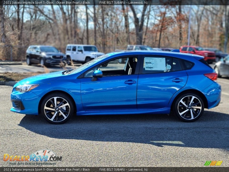 2021 Subaru Impreza Sport 5-Door Ocean Blue Pearl / Black Photo #4