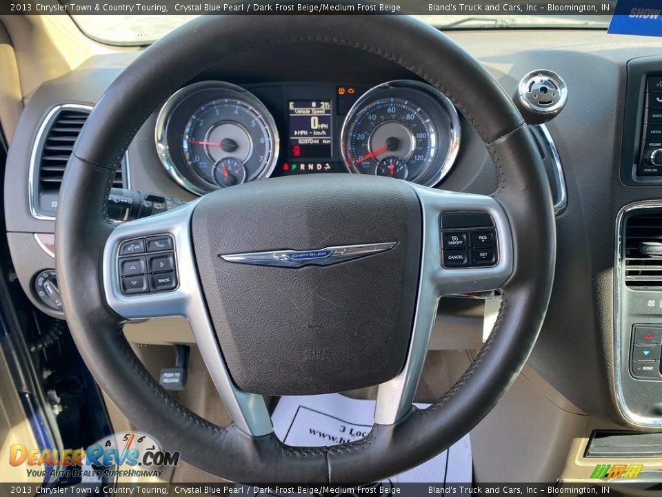 2013 Chrysler Town & Country Touring Crystal Blue Pearl / Dark Frost Beige/Medium Frost Beige Photo #18