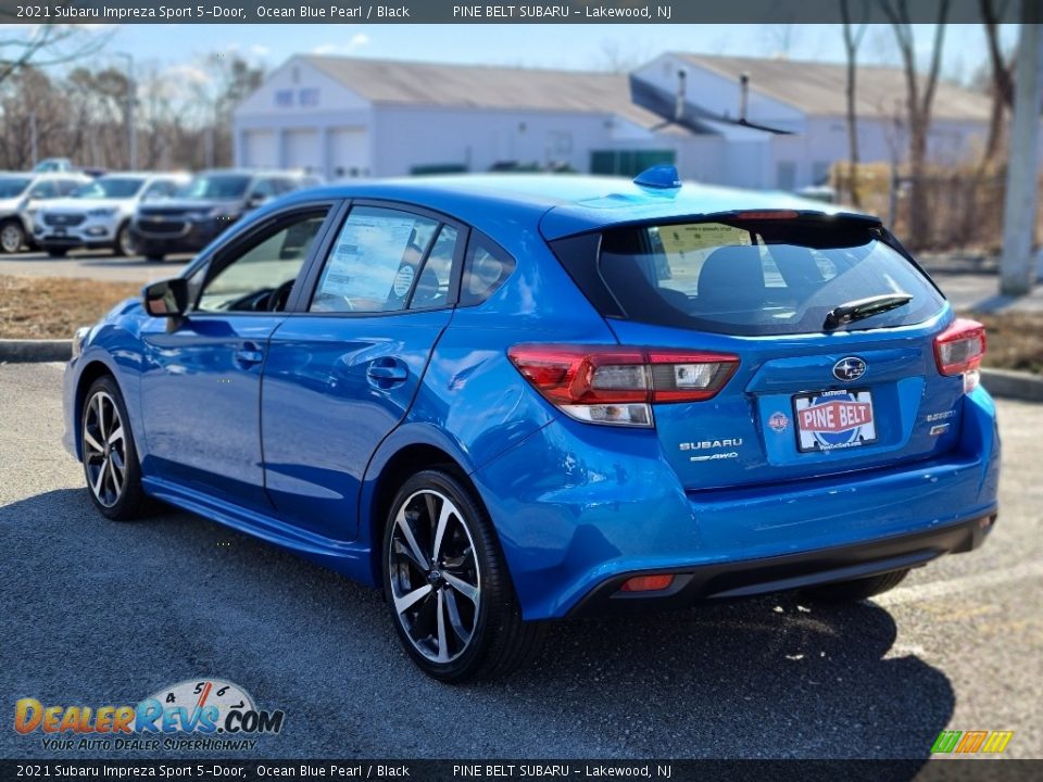 2021 Subaru Impreza Sport 5-Door Ocean Blue Pearl / Black Photo #6