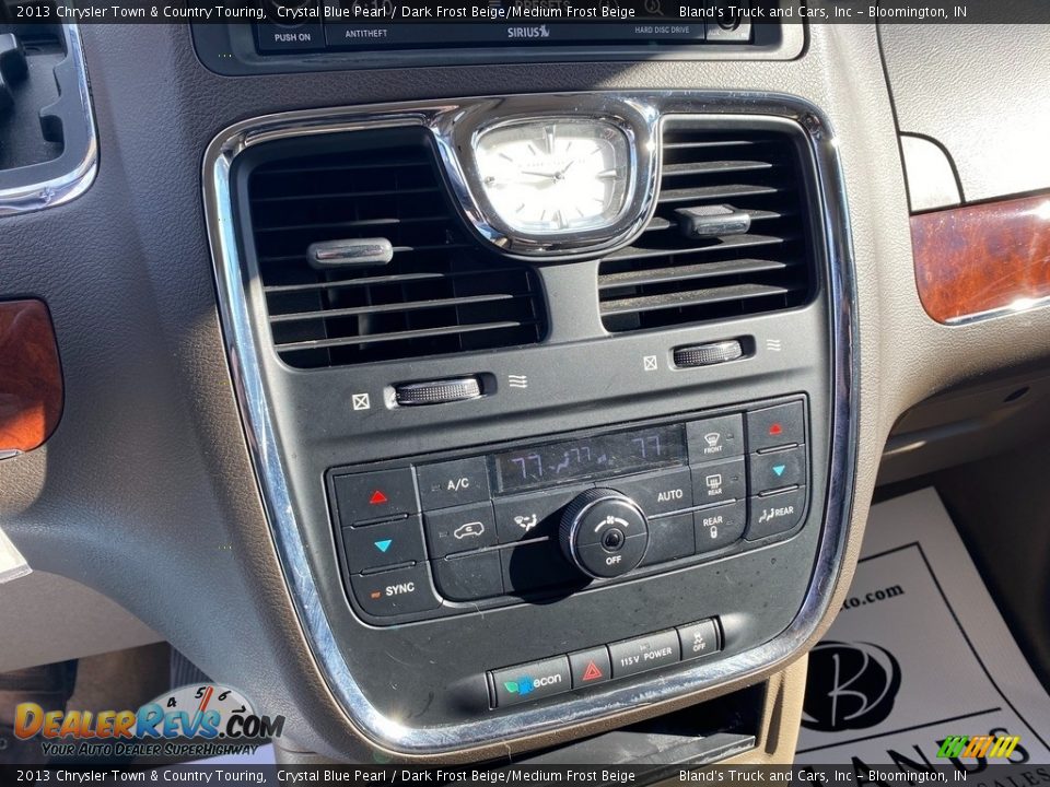2013 Chrysler Town & Country Touring Crystal Blue Pearl / Dark Frost Beige/Medium Frost Beige Photo #30