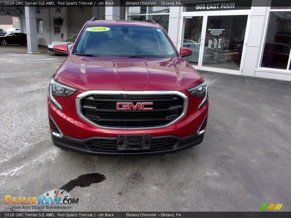 2018 GMC Terrain SLE AWD Red Quartz Tintcoat / ­Jet Black Photo #8