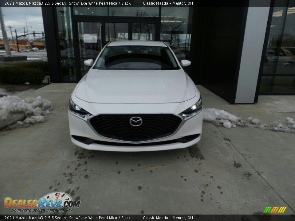 2021 Mazda Mazda3 2.5 S Sedan Snowflake White Pearl Mica / Black Photo #3