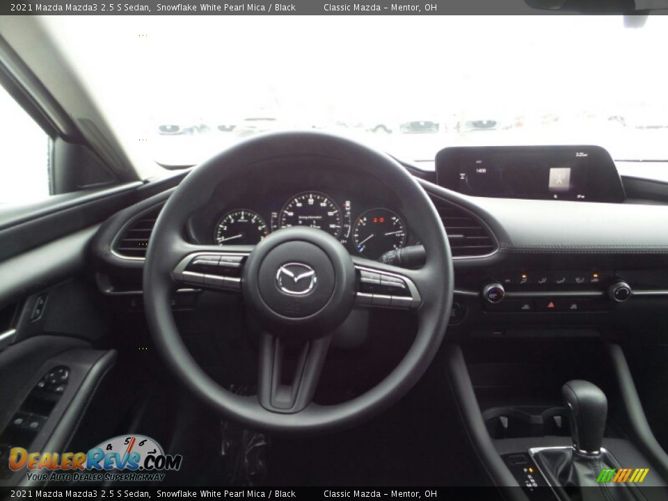2021 Mazda Mazda3 2.5 S Sedan Snowflake White Pearl Mica / Black Photo #6