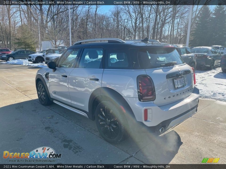 2021 Mini Countryman Cooper S All4 White Silver Metallic / Carbon Black Photo #2