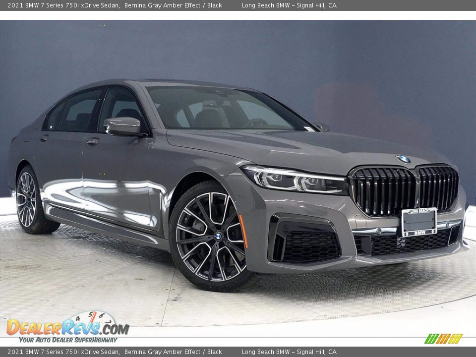 2021 BMW 7 Series 750i xDrive Sedan Bernina Gray Amber Effect / Black Photo #1