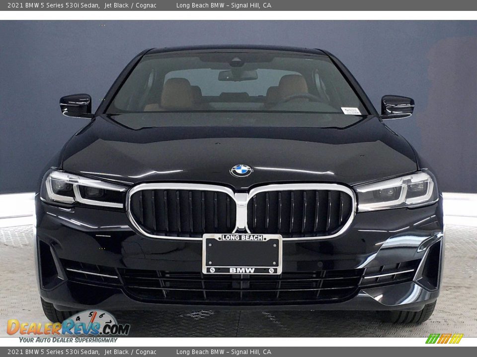 2021 BMW 5 Series 530i Sedan Jet Black / Cognac Photo #2