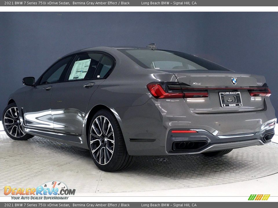 2021 BMW 7 Series 750i xDrive Sedan Bernina Gray Amber Effect / Black Photo #3