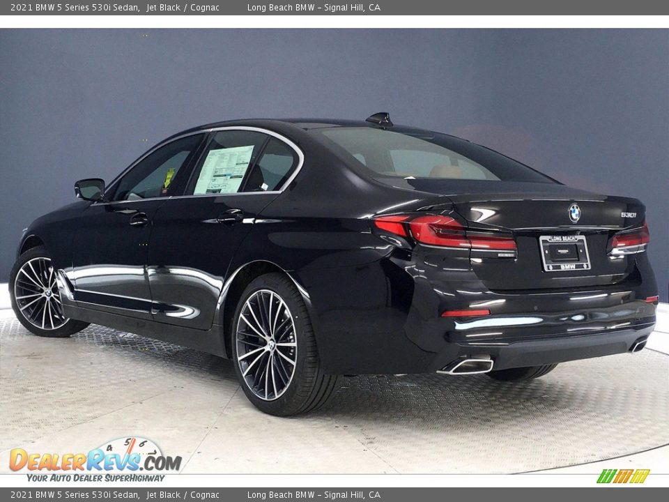 2021 BMW 5 Series 530i Sedan Jet Black / Cognac Photo #3