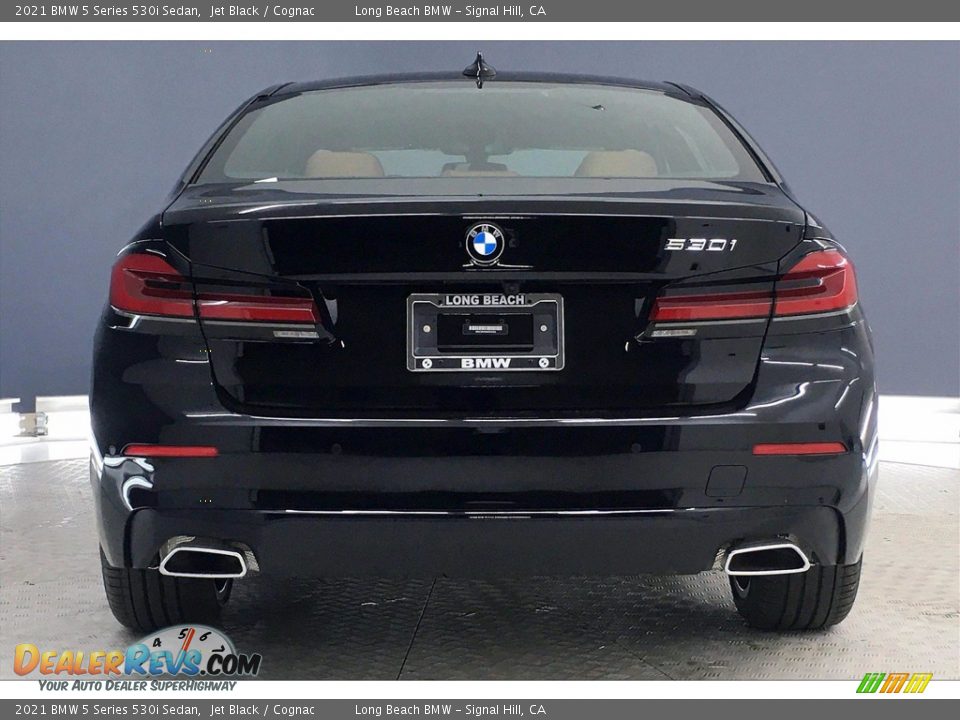 2021 BMW 5 Series 530i Sedan Jet Black / Cognac Photo #4