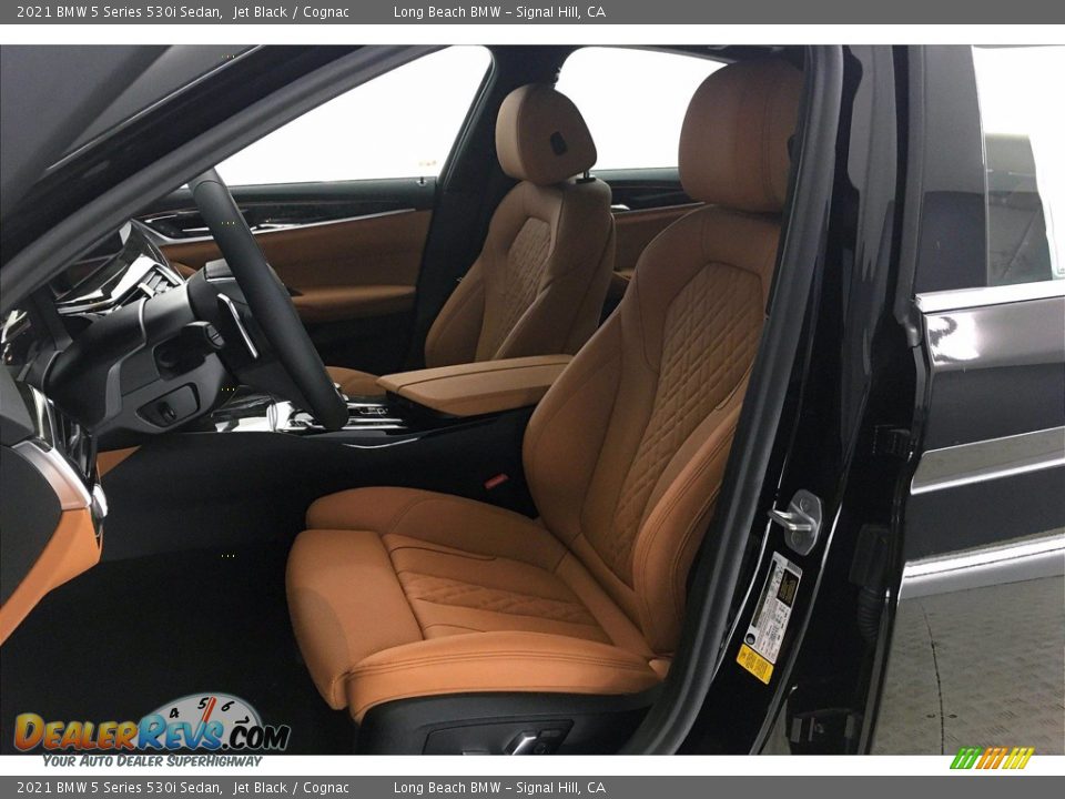2021 BMW 5 Series 530i Sedan Jet Black / Cognac Photo #9