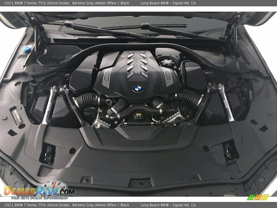 2021 BMW 7 Series 750i xDrive Sedan Bernina Gray Amber Effect / Black Photo #10