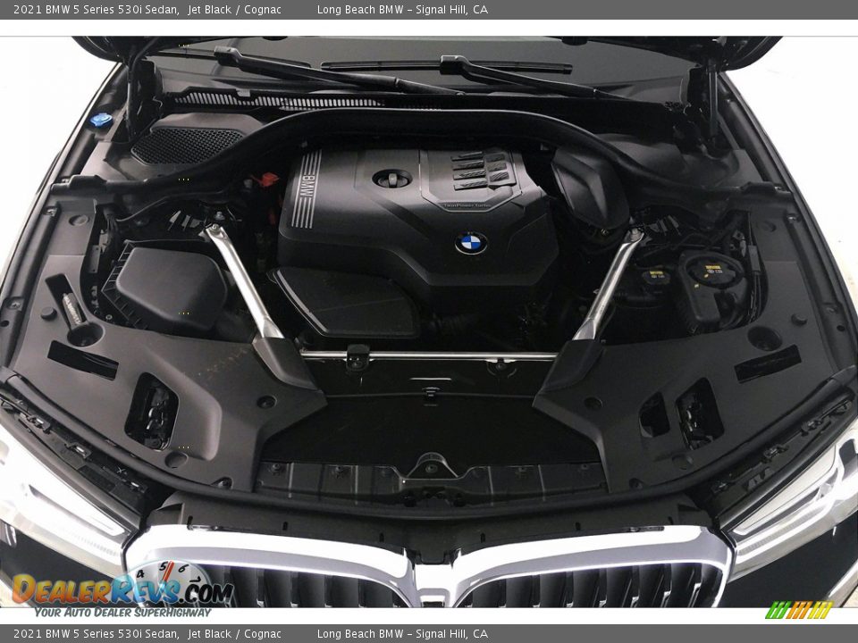 2021 BMW 5 Series 530i Sedan Jet Black / Cognac Photo #10