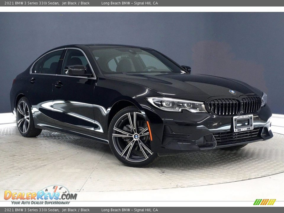 2021 BMW 3 Series 330i Sedan Jet Black / Black Photo #1