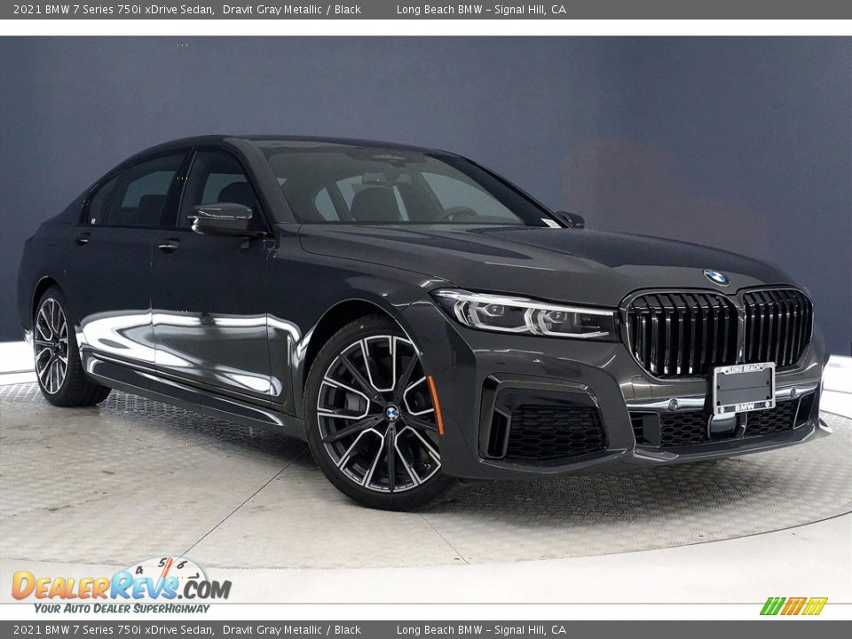 2021 BMW 7 Series 750i xDrive Sedan Dravit Gray Metallic / Black Photo #1