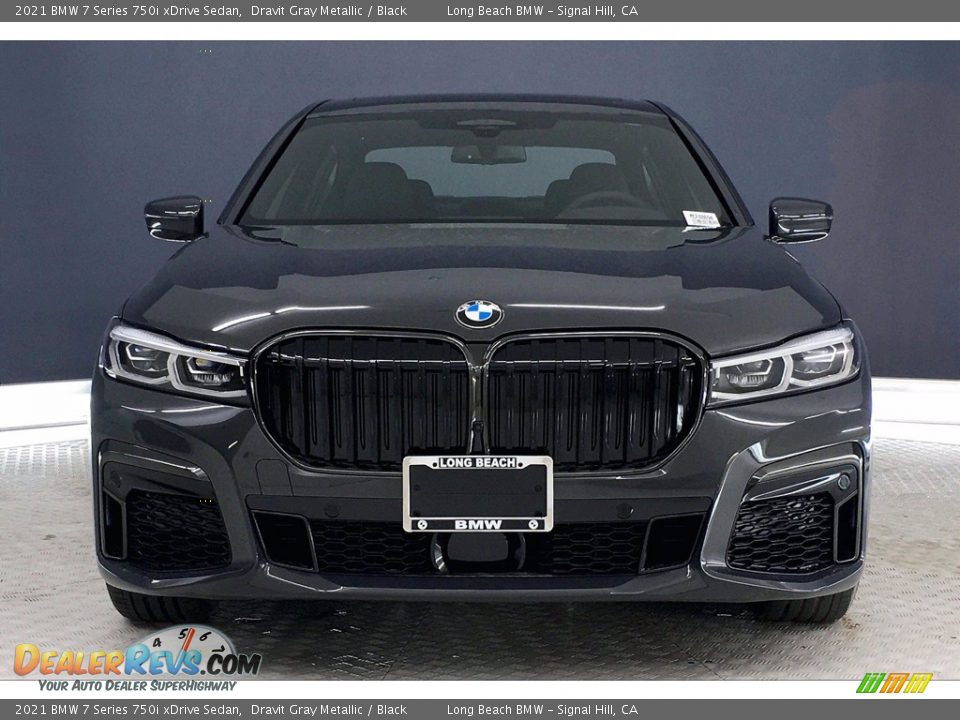 2021 BMW 7 Series 750i xDrive Sedan Dravit Gray Metallic / Black Photo #2