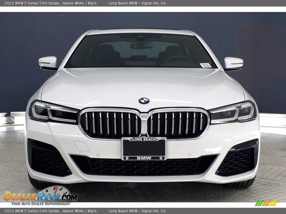2021 BMW 5 Series 540i Sedan Alpine White / Black Photo #2