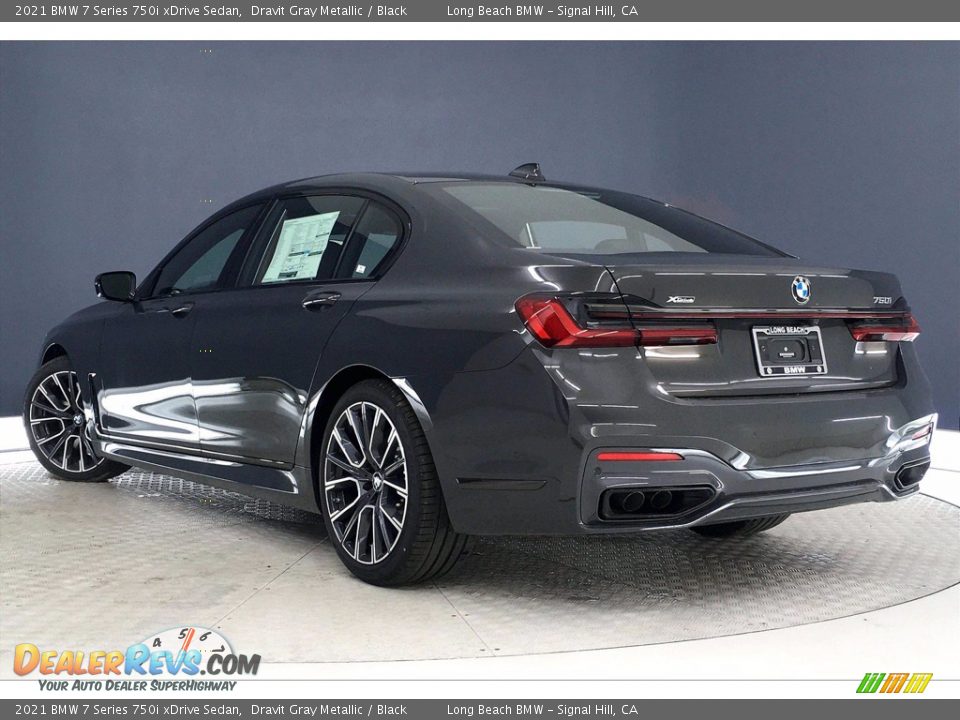 2021 BMW 7 Series 750i xDrive Sedan Dravit Gray Metallic / Black Photo #3
