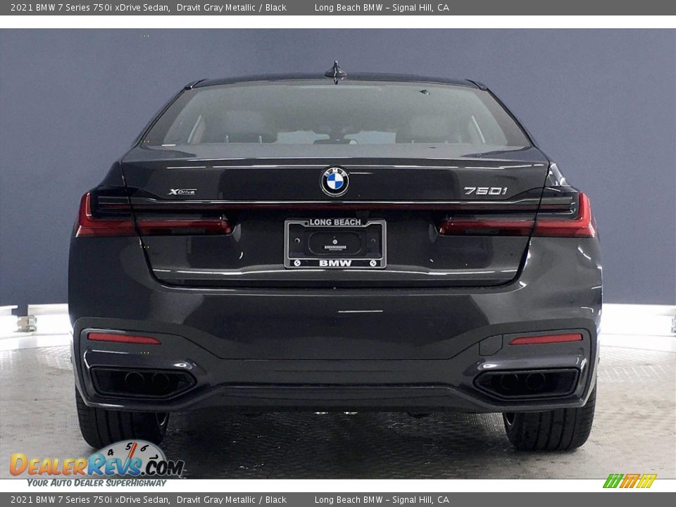 2021 BMW 7 Series 750i xDrive Sedan Dravit Gray Metallic / Black Photo #4