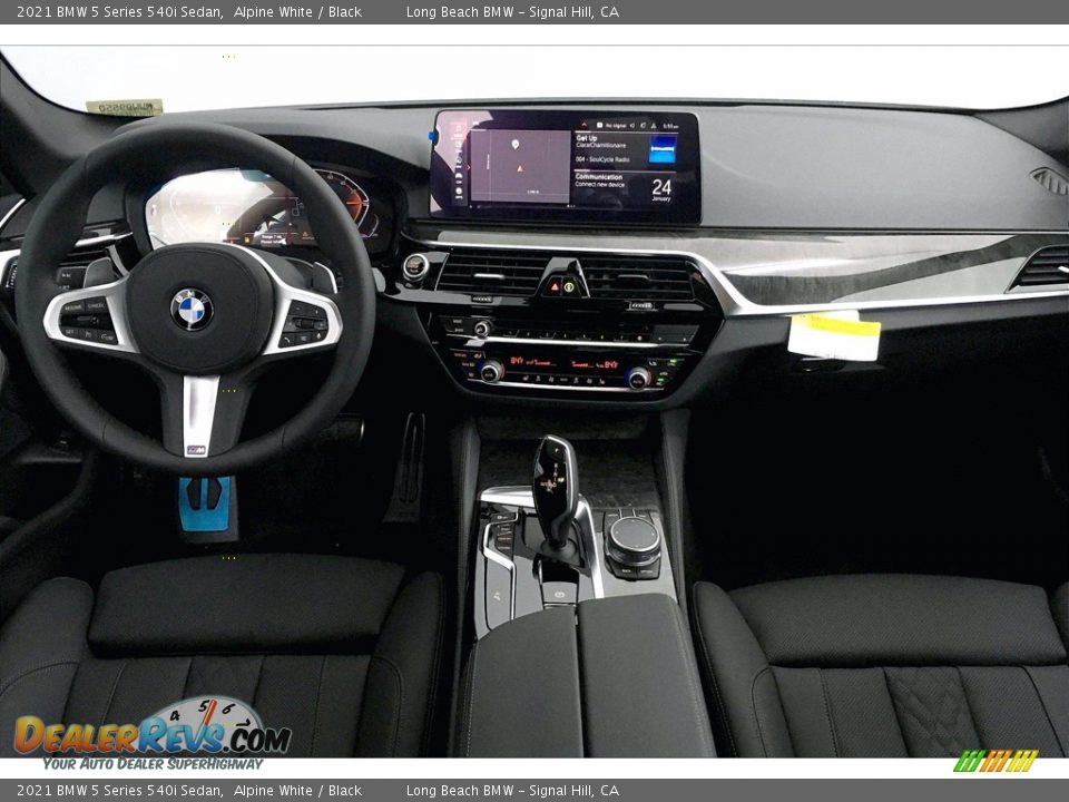 2021 BMW 5 Series 540i Sedan Alpine White / Black Photo #5