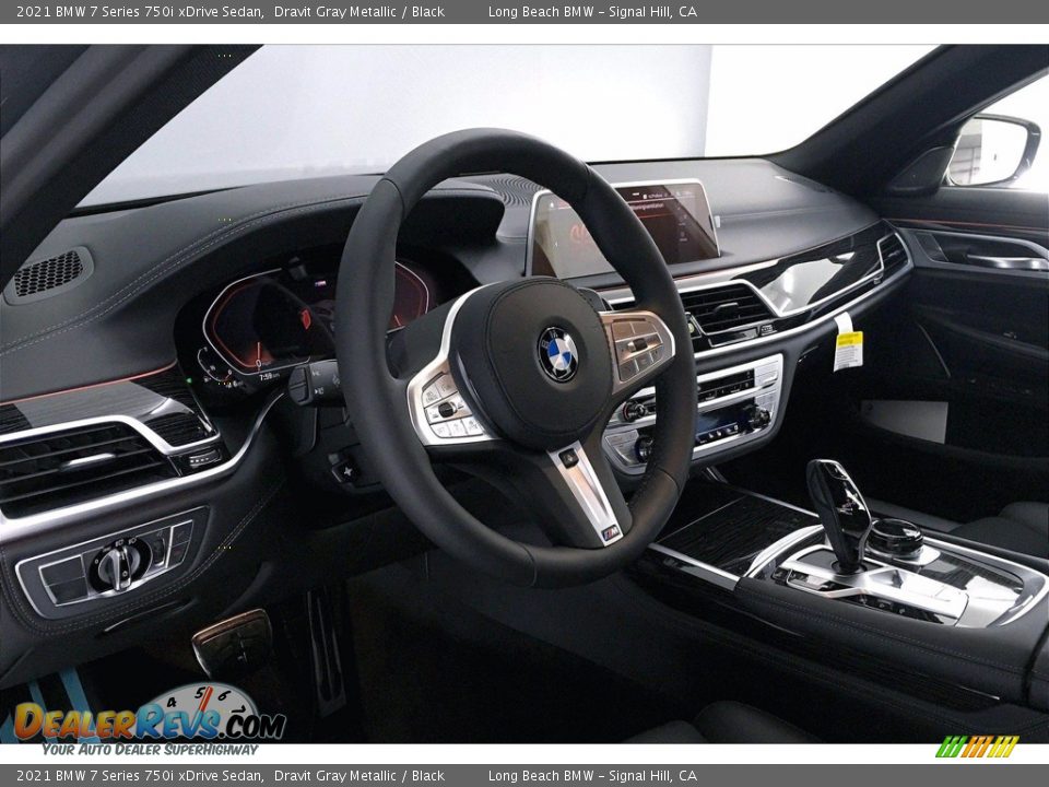 2021 BMW 7 Series 750i xDrive Sedan Dravit Gray Metallic / Black Photo #7