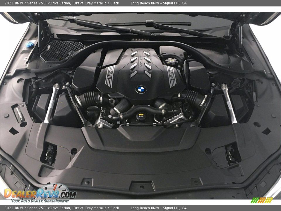 2021 BMW 7 Series 750i xDrive Sedan Dravit Gray Metallic / Black Photo #10