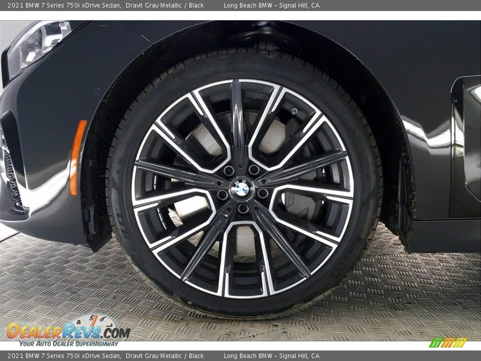 2021 BMW 7 Series 750i xDrive Sedan Dravit Gray Metallic / Black Photo #13