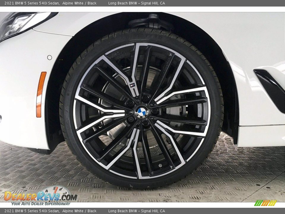 2021 BMW 5 Series 540i Sedan Alpine White / Black Photo #13
