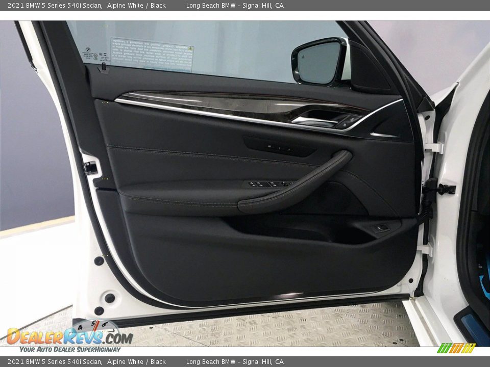 2021 BMW 5 Series 540i Sedan Alpine White / Black Photo #14