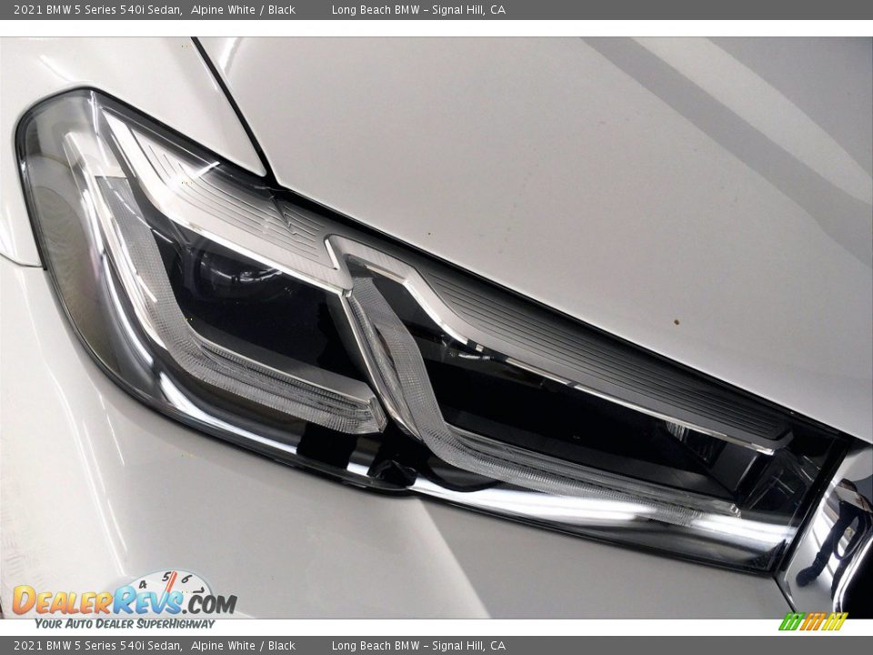 2021 BMW 5 Series 540i Sedan Alpine White / Black Photo #15