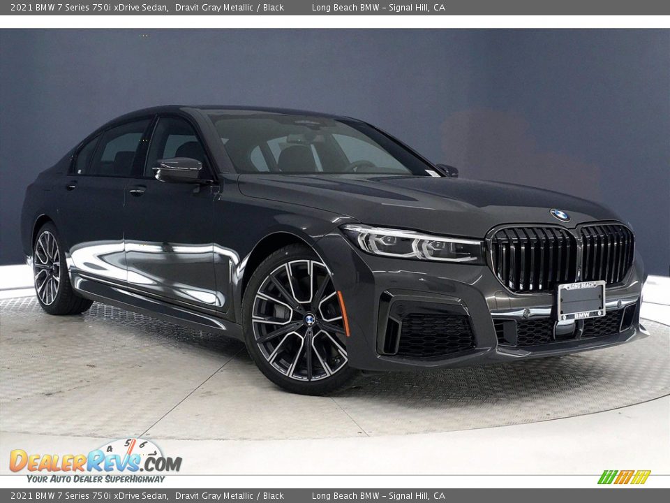 2021 BMW 7 Series 750i xDrive Sedan Dravit Gray Metallic / Black Photo #19
