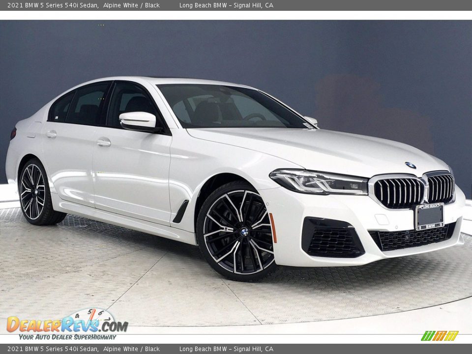 2021 BMW 5 Series 540i Sedan Alpine White / Black Photo #19